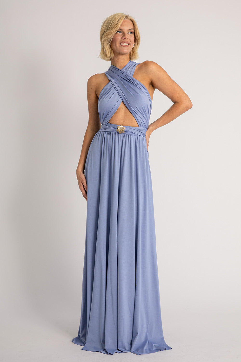 Classic Multiway Infinity Dress in Lilac Blue