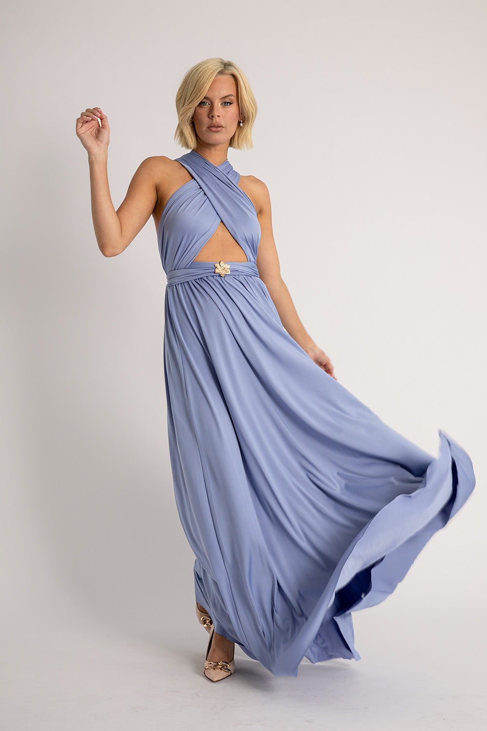 Classic Multiway Infinity Dress in Lilac Blue