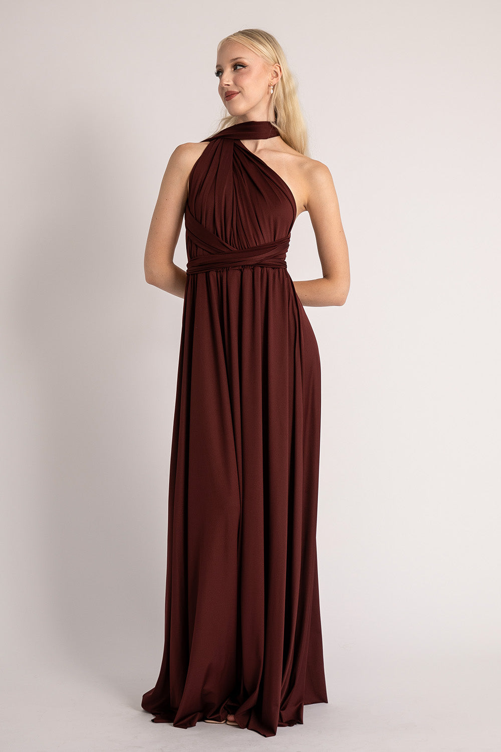 Classic Multiway Infinity Dress in Maroon