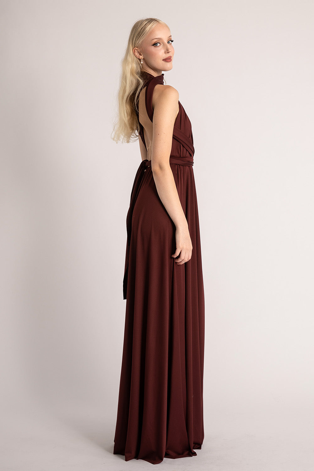 Classic Multiway Infinity Dress in Maroon