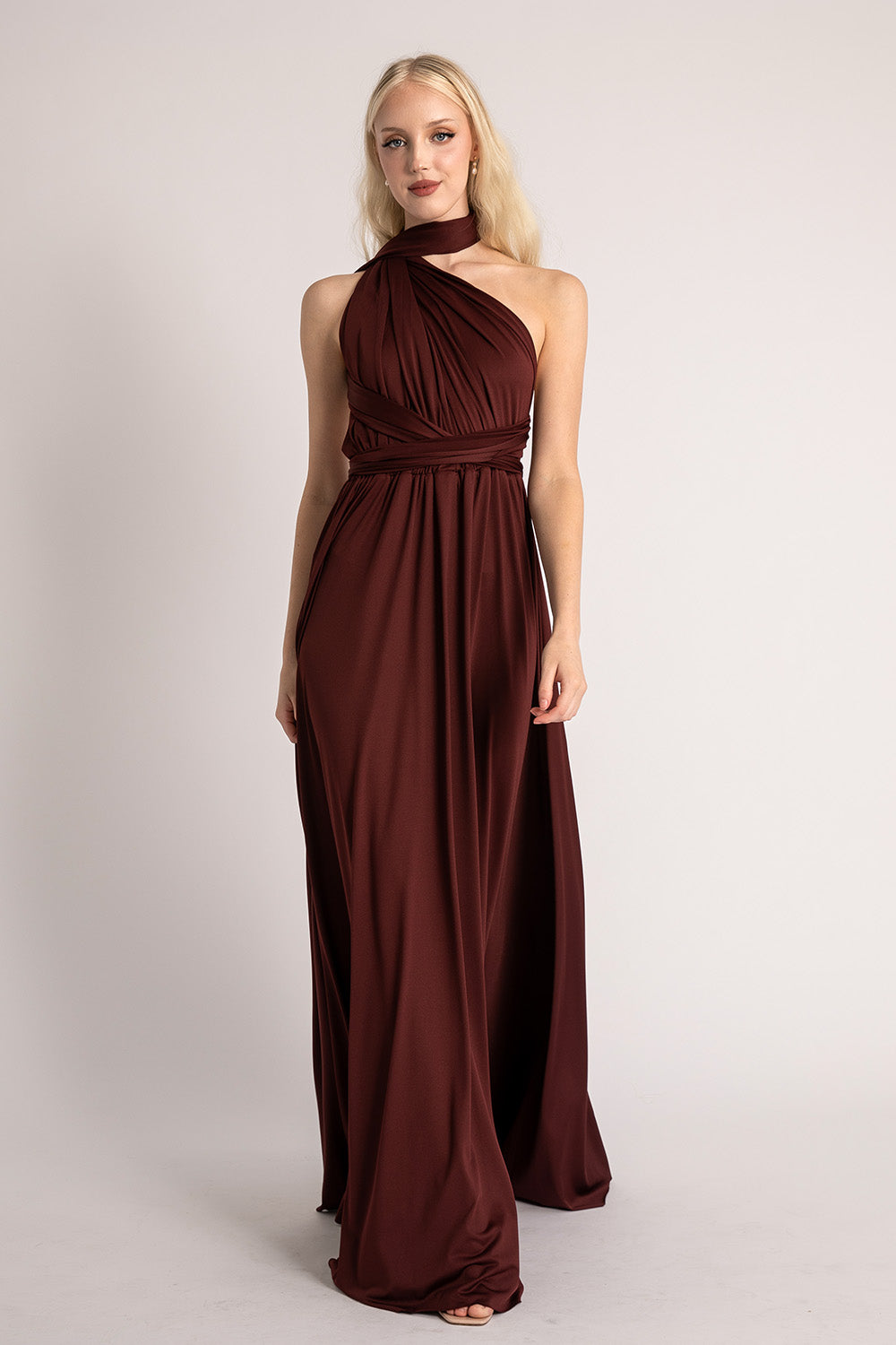 Classic Multiway Infinity Dress in Maroon