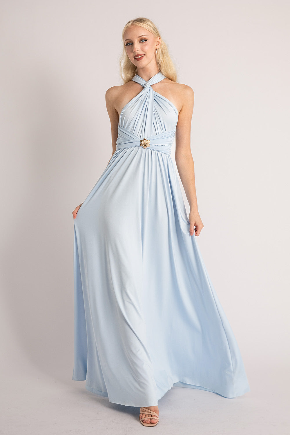Classic Multiway Infinity Dress in Mist Blue