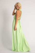 Classic Multiway Infinity Dress in Pastel Lime Green