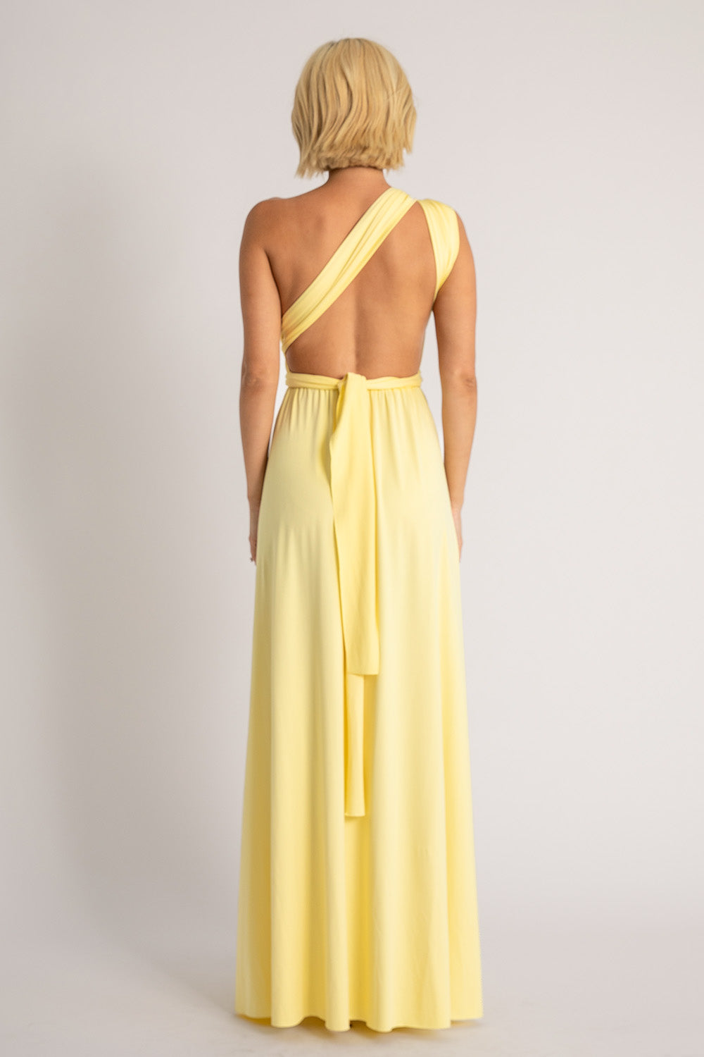Classic Multiway Infinity Dress in Pastel Yellow
