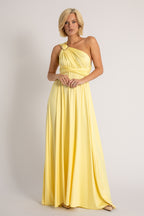 Classic Multiway Infinity Dress in Pastel Yellow