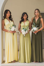 Classic Multiway Infinity Dress in Pastel Yellow