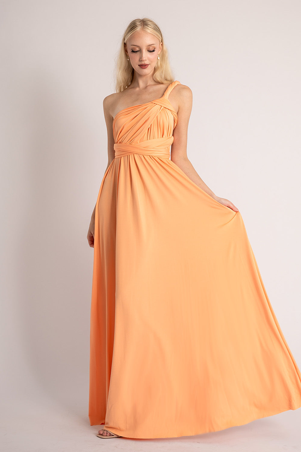 Classic Multiway Infinity Dress in Peach