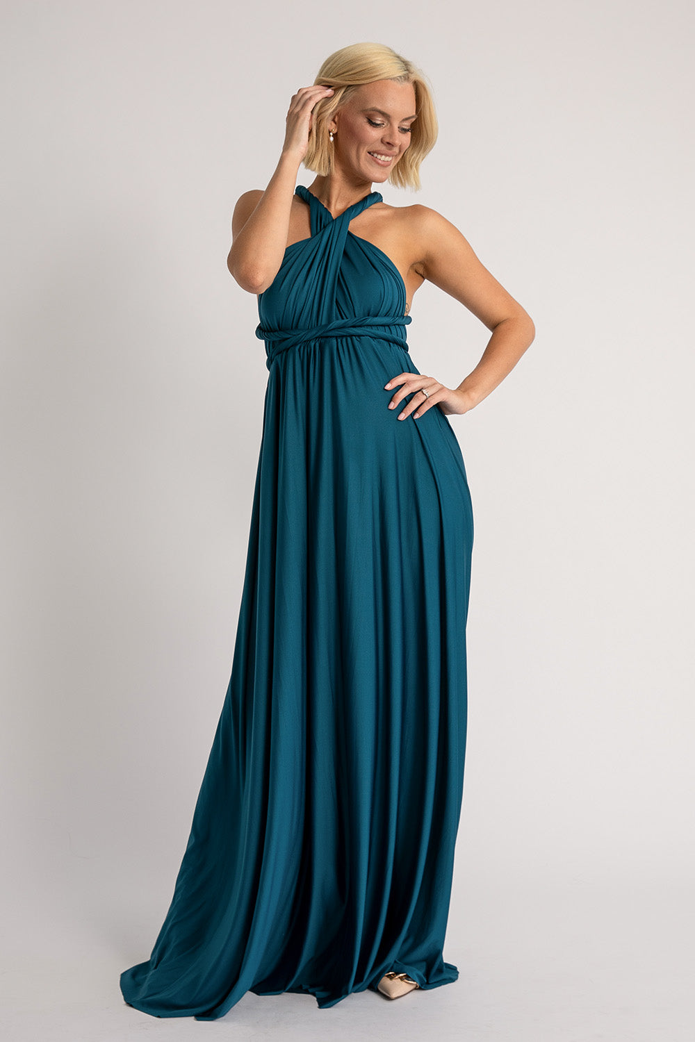 Classic Multiway Infinity Dress in Peacock