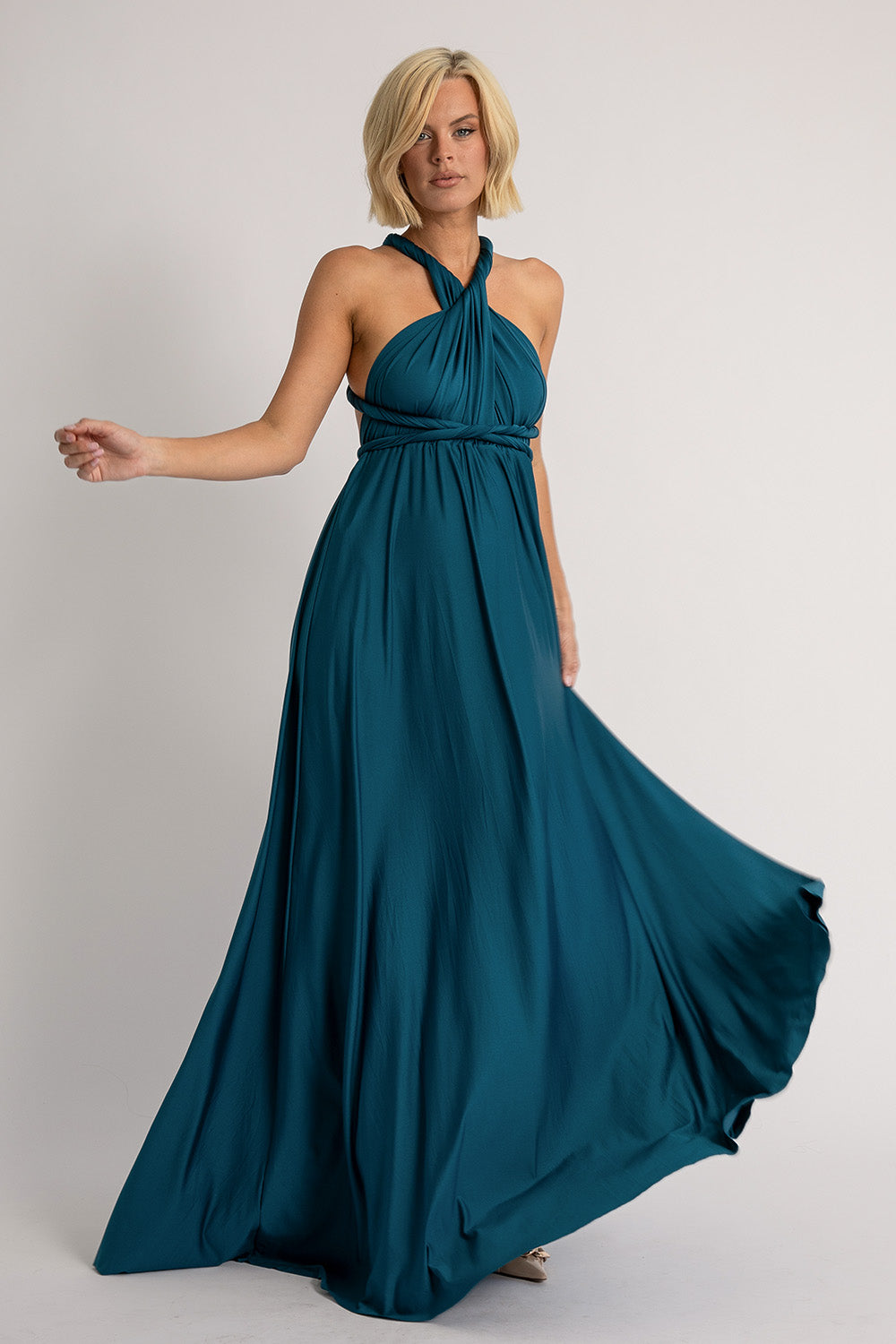 Classic Multiway Infinity Dress in Peacock