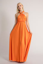 Classic Multiway Infinity Dress in Tangerine