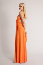 Classic Multiway Infinity Dress in Tangerine