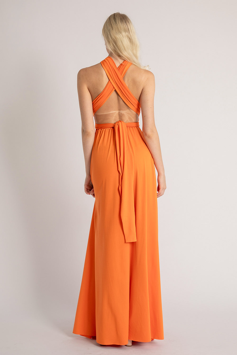 Classic Multiway Infinity Dress in Tangerine