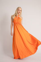 Classic Multiway Infinity Dress in Tangerine