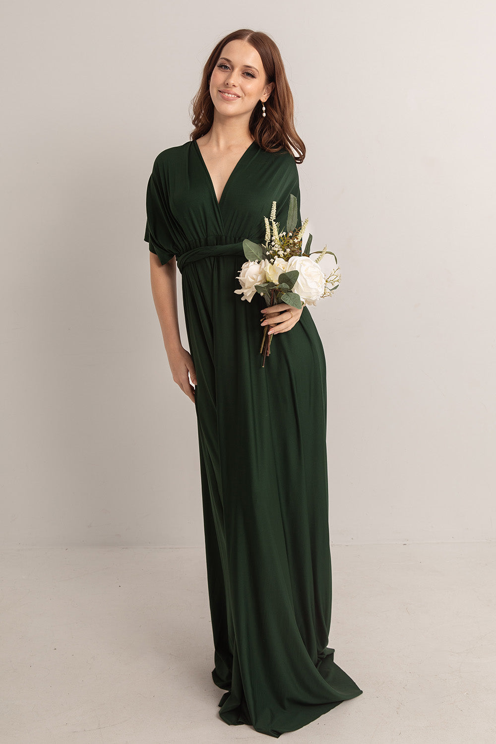 Classic Multiway Infinity Dress in Hunter Green