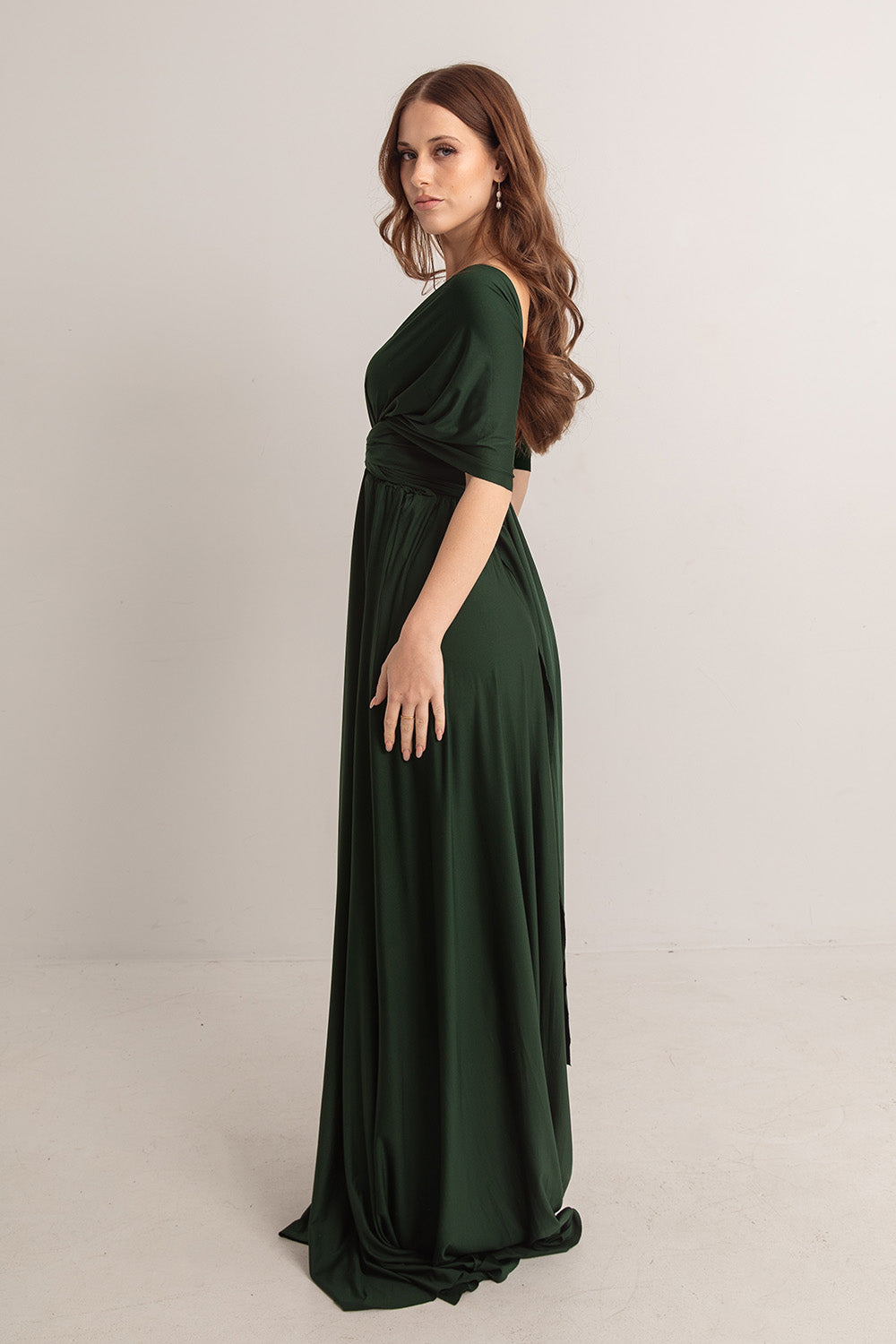 Classic Multiway Infinity Dress in Hunter Green
