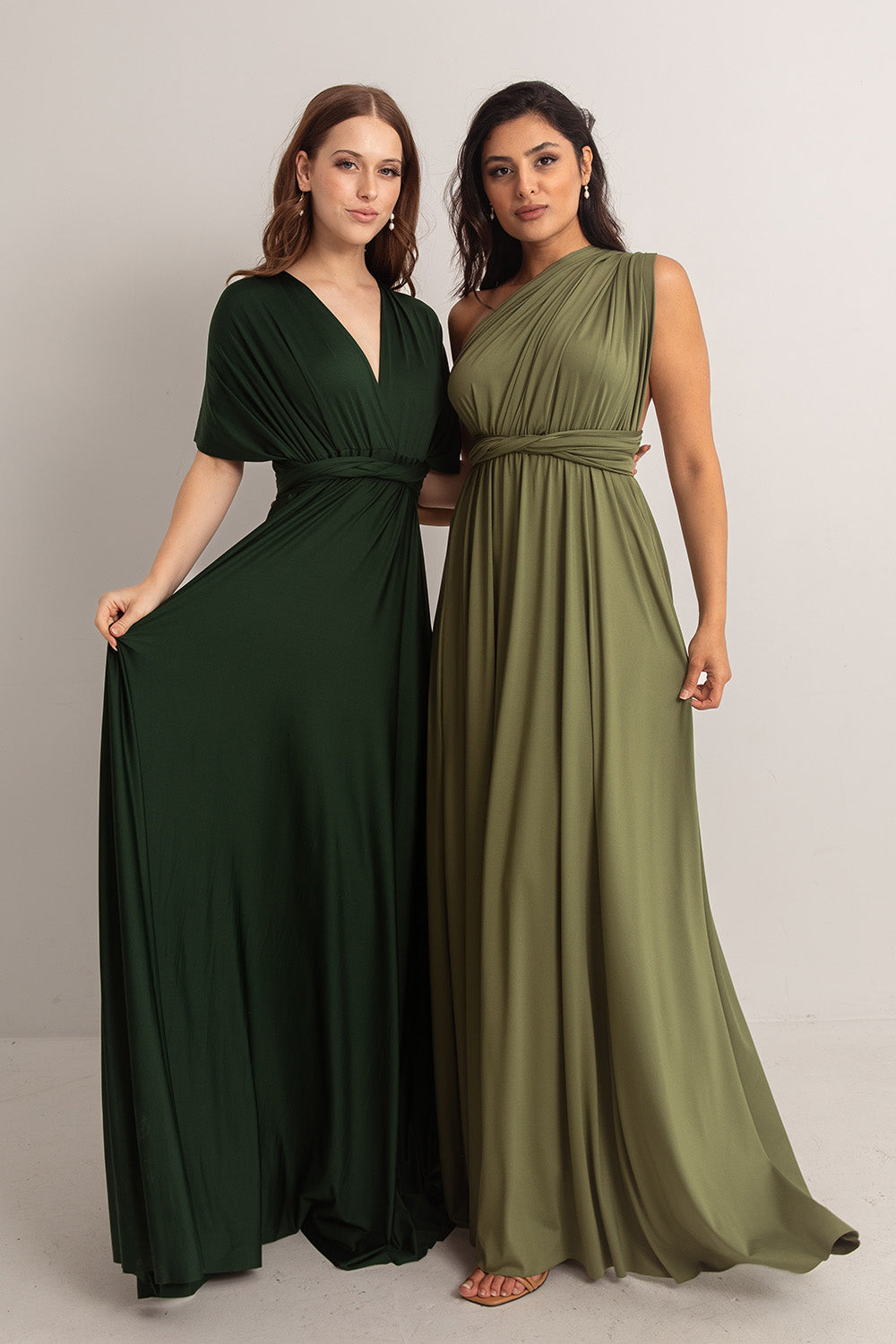 Classic Multiway Infinity Dress in Hunter Green