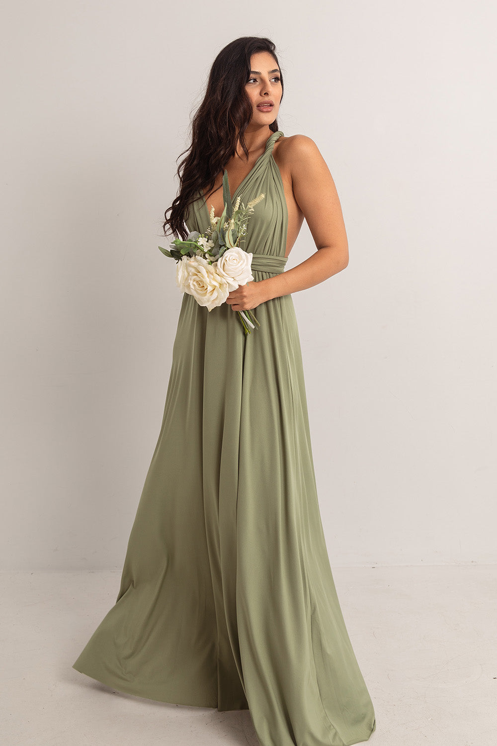 Classic Multiway Infinity Dress in Khaki