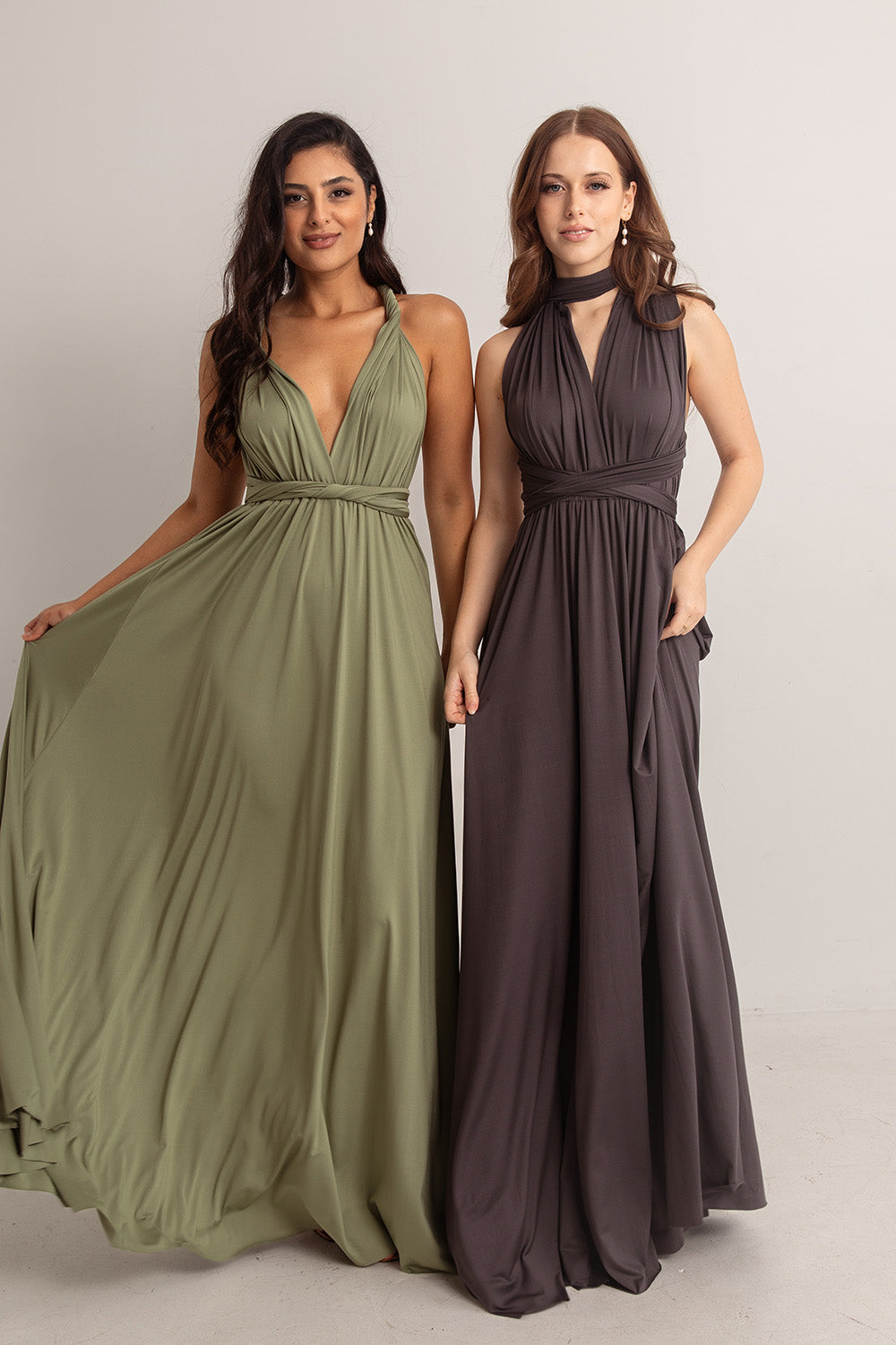 Classic Multiway Infinity Dress in Khaki