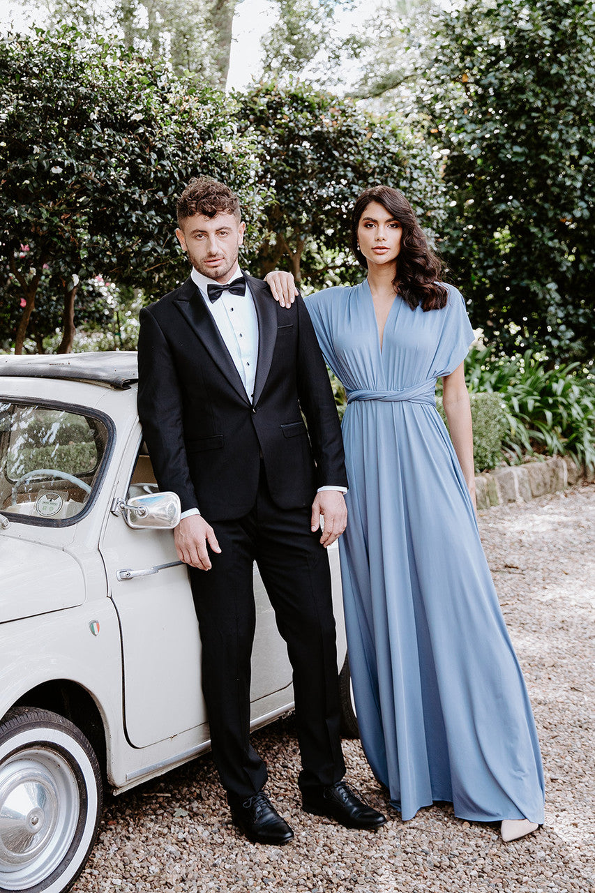 corn flour blue dress Josie Maxi while a small ribbed waist panel subtly defines the shape Floral Maxi Teal Color Maxi