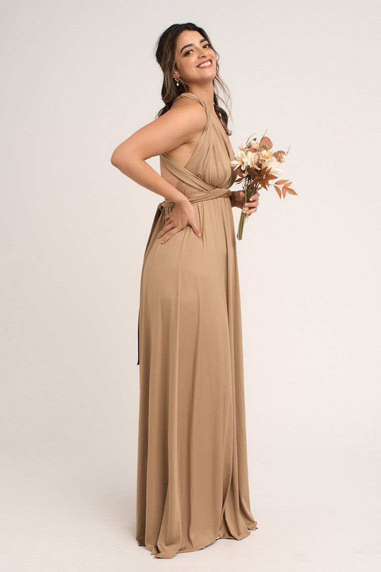 Classic Multiway Infinity Dress in Cappucino