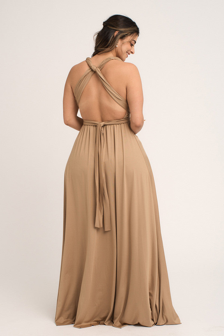 Classic Multiway Infinity Dress in Cappucino