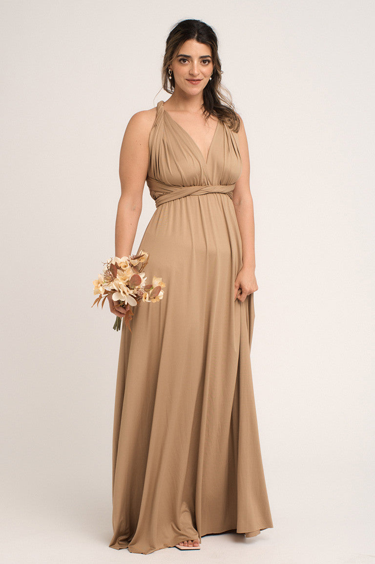 Classic Multiway Infinity Dress in Cappucino