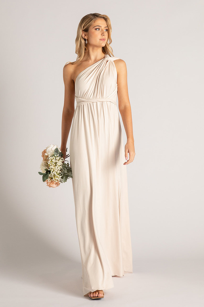 Champagne Nude Classic Infinity Multiway Dress for formal and bridesmaids dresses