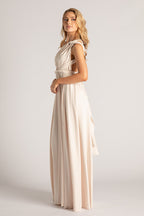 Champagne Nude Classic Infinity Multiway Dress for formal and bridesmaids dresses
