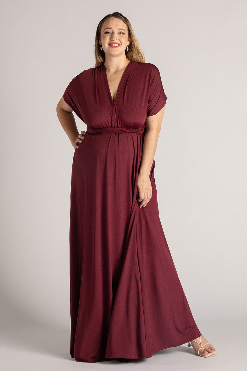 Dark burgundy Infinity Multiway Dress For Formal or Bridesmaids Dress