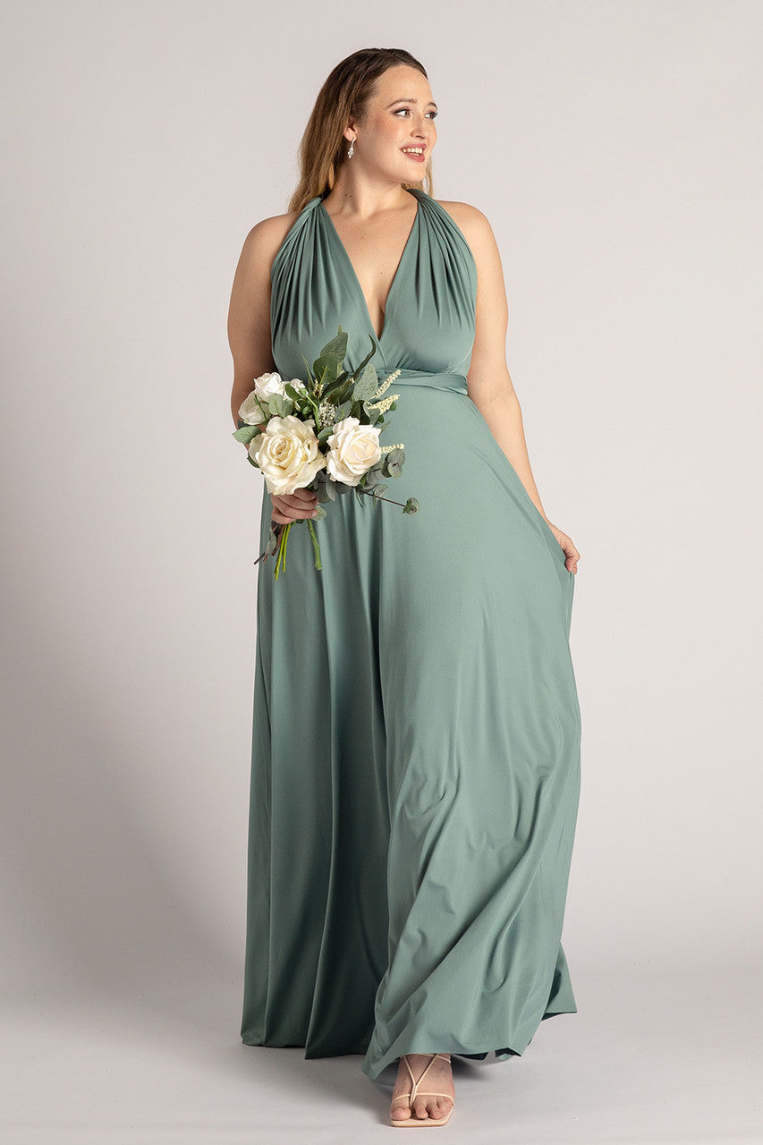 Duck Egg Blue Classic Infinity Multiway Dress for formal and bridesmaids dresses