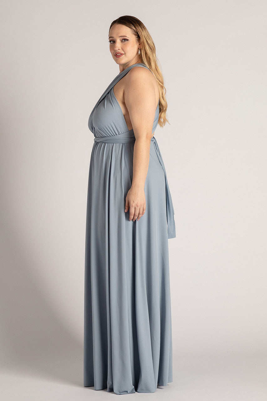 Dusty Blue formal and bridesmaids dress. Classic Multiway Infinity Bridesmaids Dress In Dusty Blue