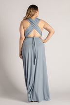 Dusty Blue formal and bridesmaids dress. Classic Multiway Infinity Bridesmaids Dress In Dusty Blue