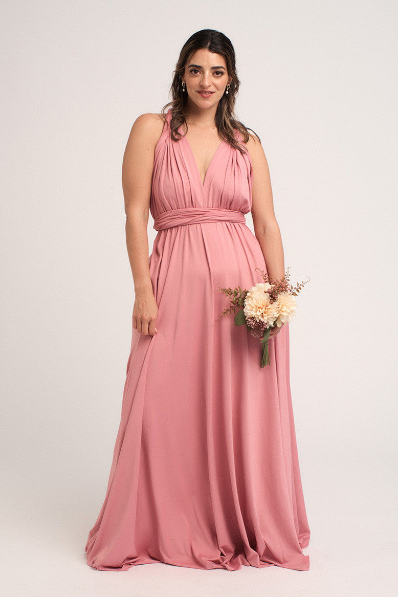 Classic Multiway Infinity Dress in Dusty Rose