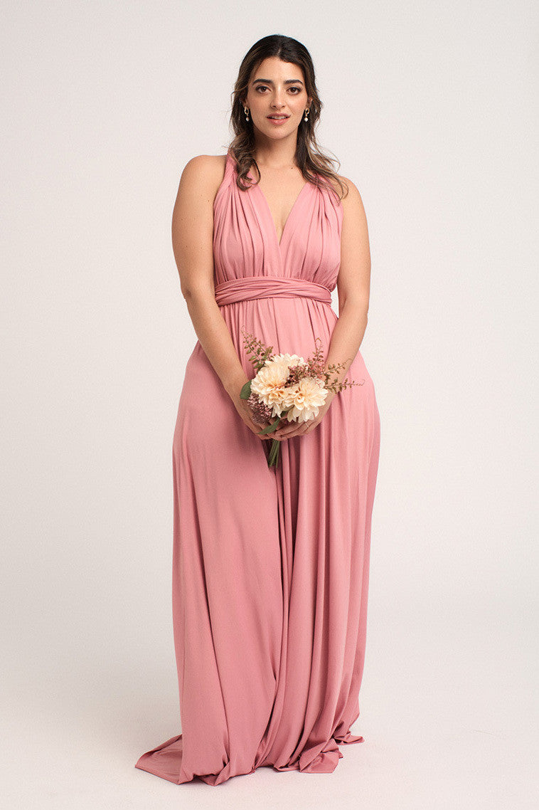 Classic Multiway Infinity Dress in Dusty Rose