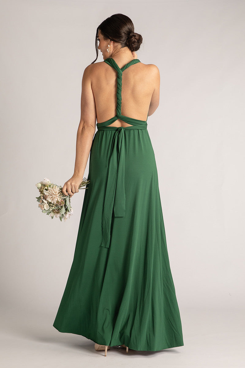 Classic Multiway Infinity Dress in Emerald Green
