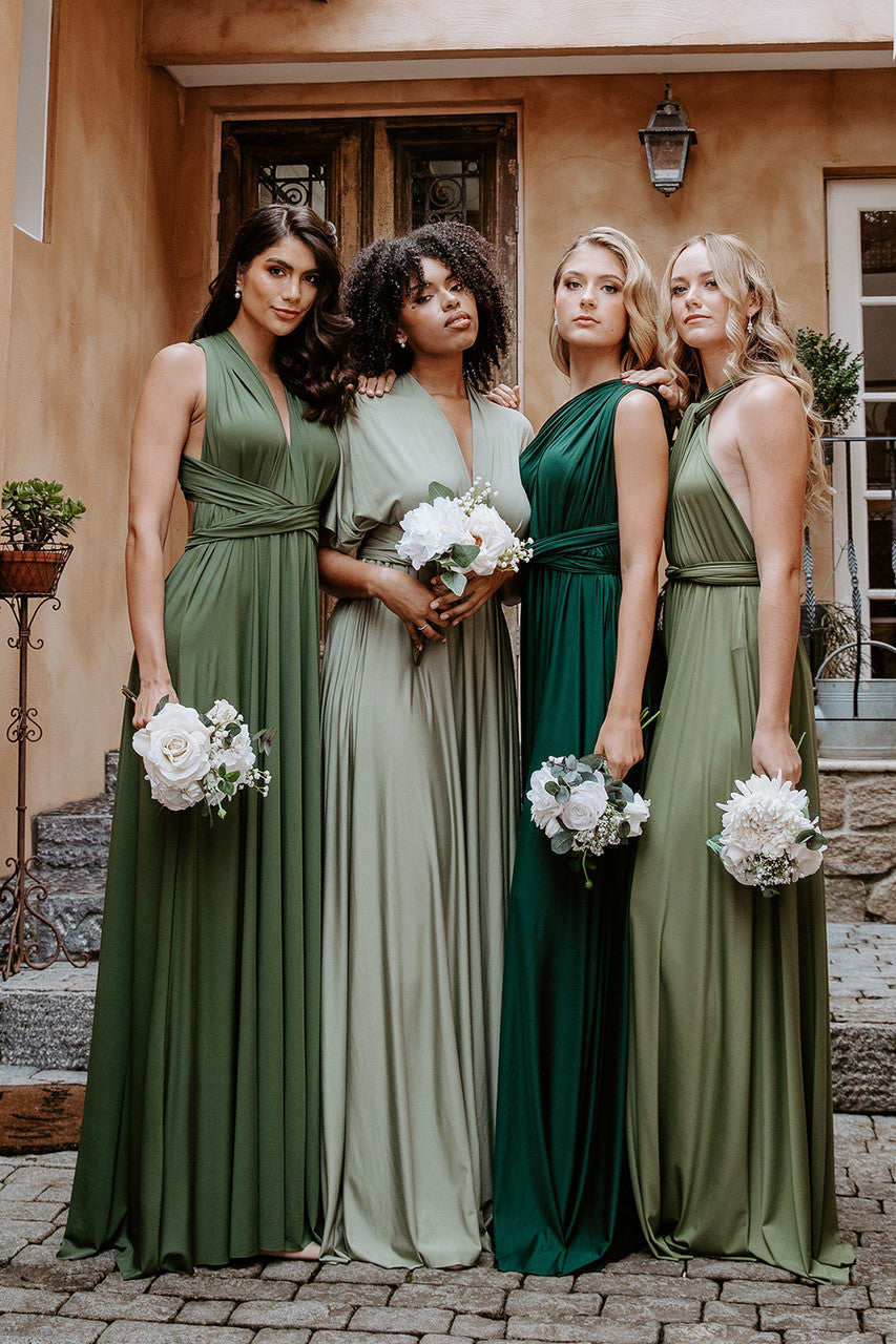 Green Bridesmaid Dresses | Infinity Dress | Model Chic Green Bridesmaid Dresses | Infinity Dress | Model Chic