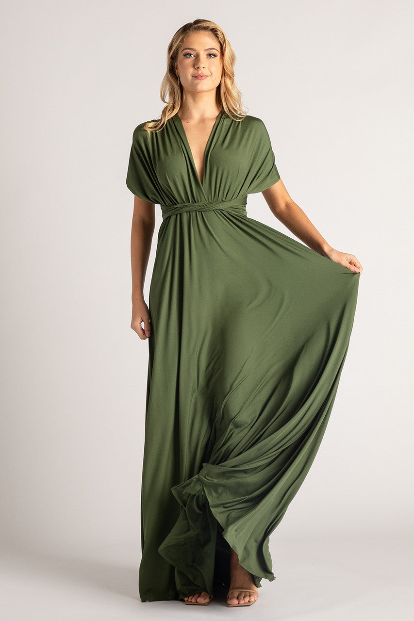 Forest Green Bridesmaids and Formal Dress. Classic Infinity Multiway Dress In Forest Green
