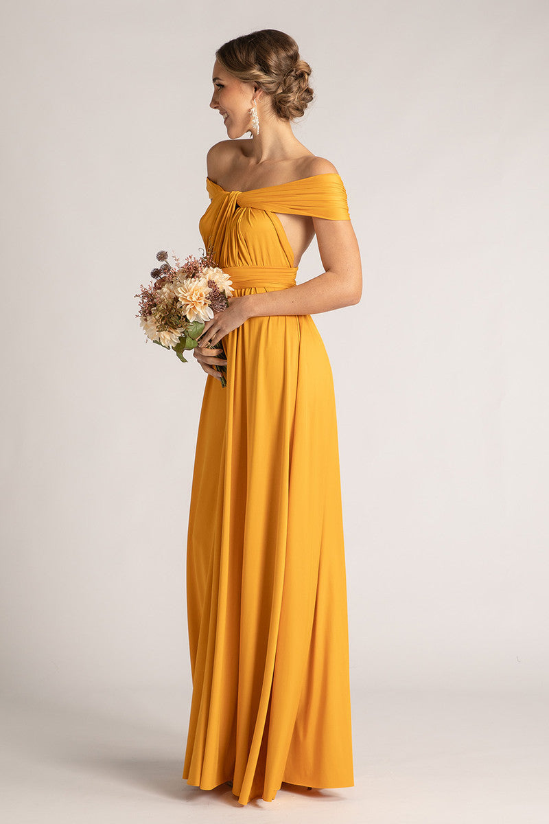 Classic Multiway Infinity Dress in Mustard Yellow