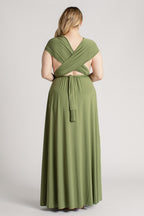 Classic Multiway Infinity Dress in Olive Green