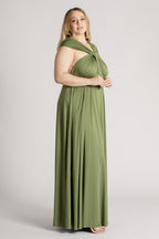 Classic Multiway Infinity Dress in Olive Green