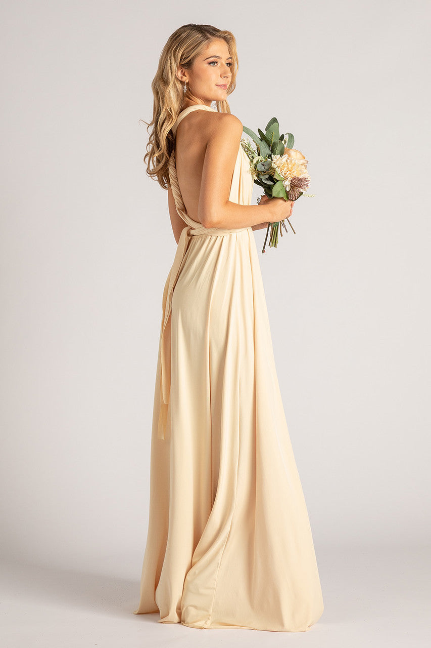 Classic Multiway Infinity Dress in Butter Yellow
