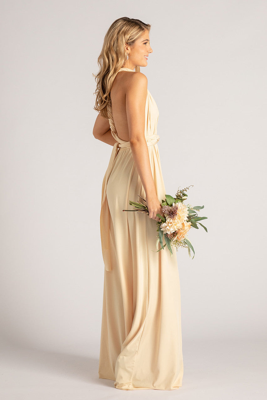 Classic Multiway Infinity Dress in Butter Yellow