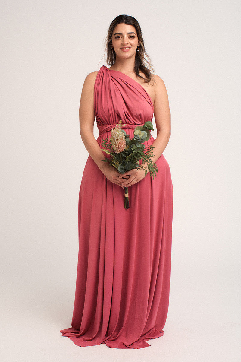 Classic Multiway Infinity Dress in Plum Rose