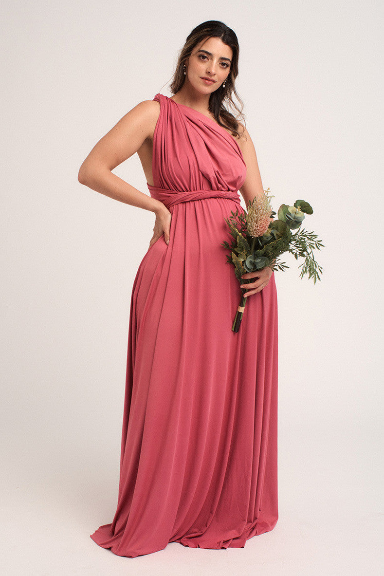 Classic Multiway Infinity Dress in Plum Rose