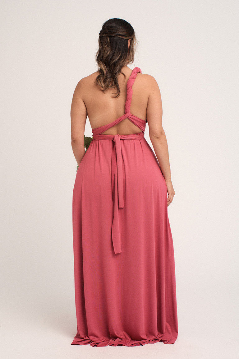 Classic Multiway Infinity Dress in Plum Rose