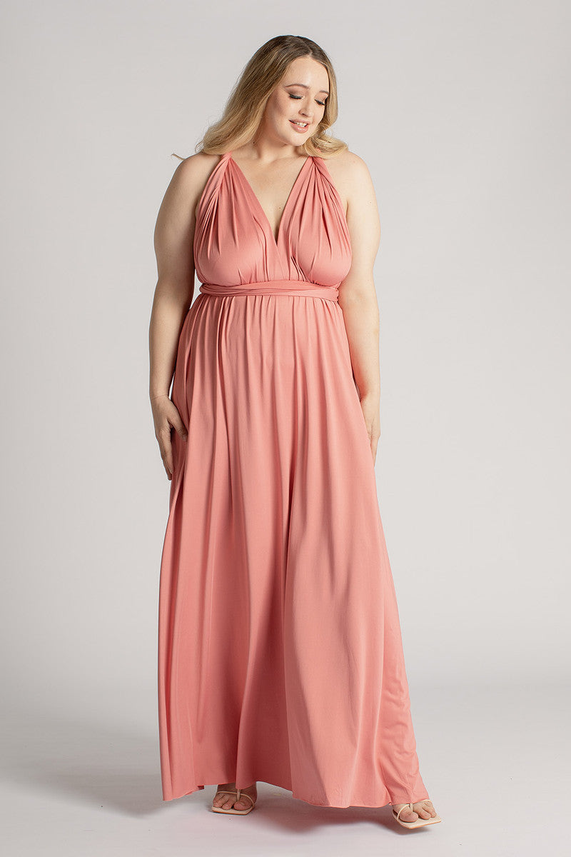 Classic Multiway Infinity Dress in Rose