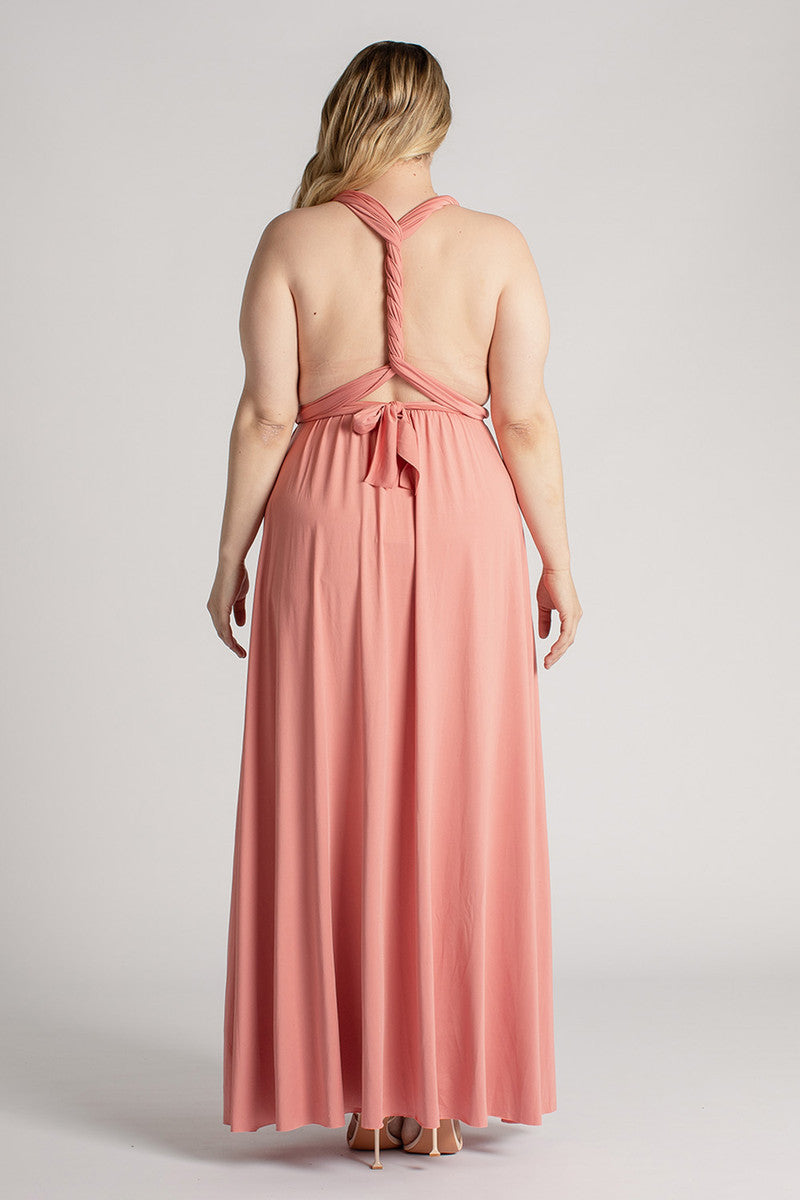 Classic Multiway Infinity Dress in Rose