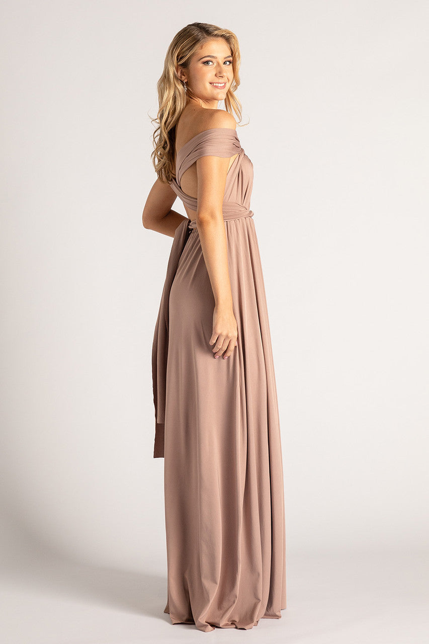 Classic Infinity Multiway Bridesmaids and Formal Dress in Rude Nude