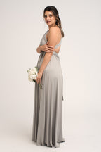 Classic Multiway Infinity Dress in Silver