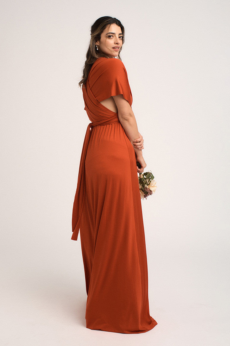 Classic Multiway Infinity Dress in Terracotta